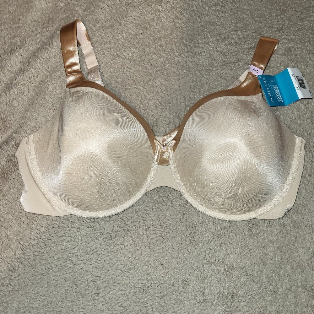 Vanity Fair Illumination Bra Size 44D Color Rose Beige New With Tags